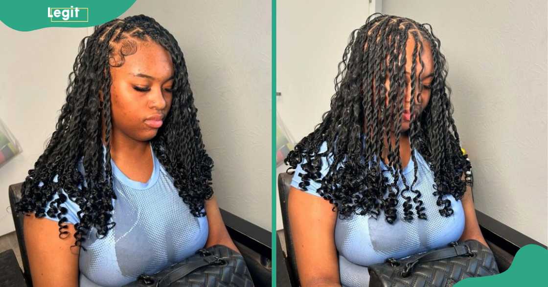 Passion Twists with curled ends