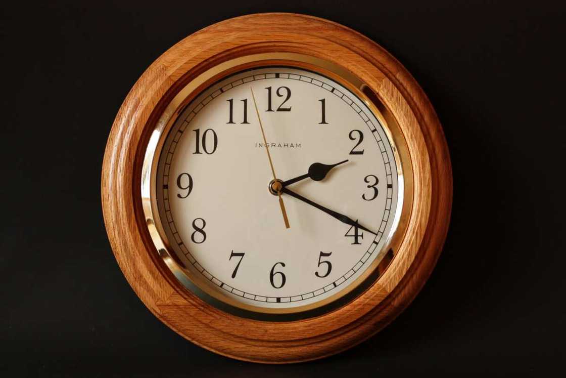 wooden framed clock wooden framed clock