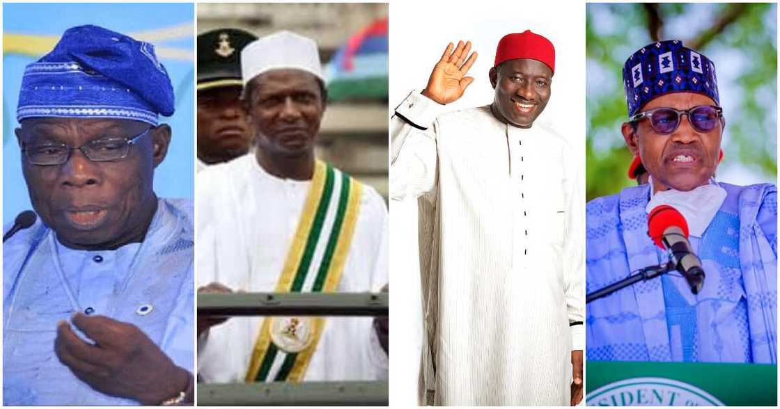 Obasanjo/Tinubu/Yar'adua/Jonathan/Buhari/Inauguration Obasanjo/Tinubu/Yar'adua/Jonathan/Buhari/Inauguration