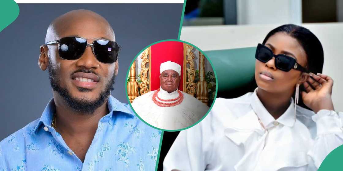 2baba, Natasha seen with her renowned grandfather Chief Igbinedion 2baba, Natasha seen with her renowned grandfather Chief Igbinedion