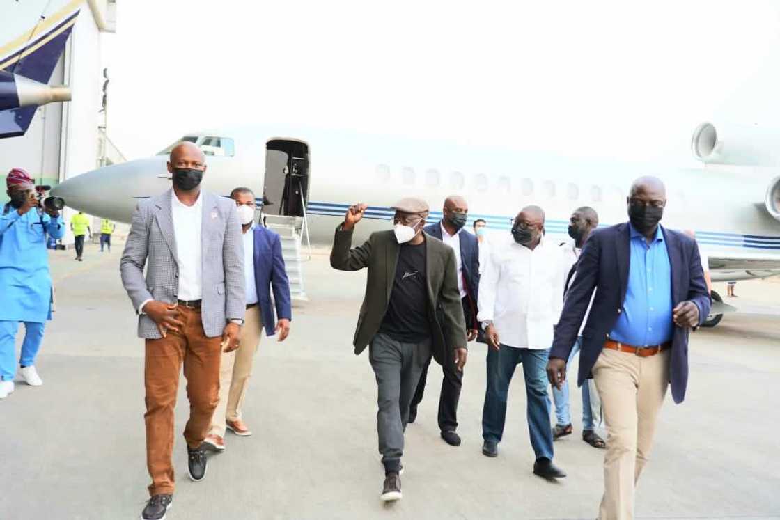 Tinubu returns from France Tinubu returns from France