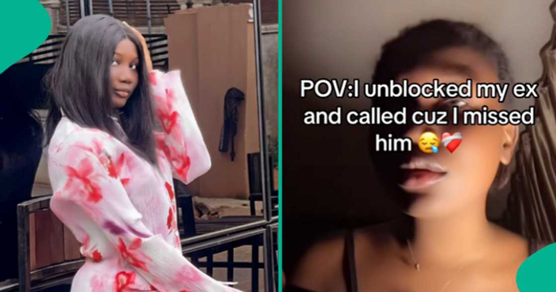 Lady cries out online as her ex-boyfriend shuns her on phonecall, says she can't move on.