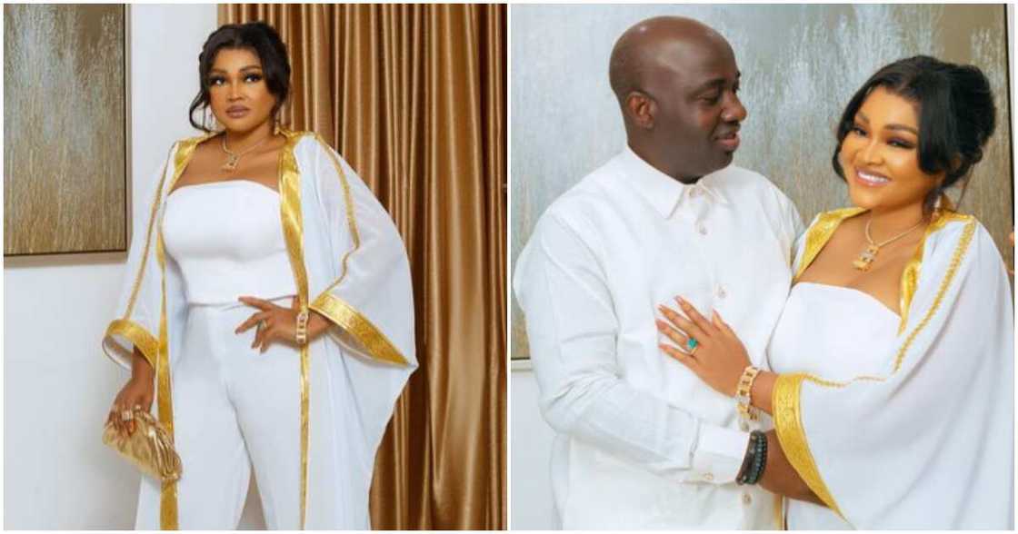 Actress Mercy Aigbe and her husband Adekaz Actress Mercy Aigbe and her husband Adekaz