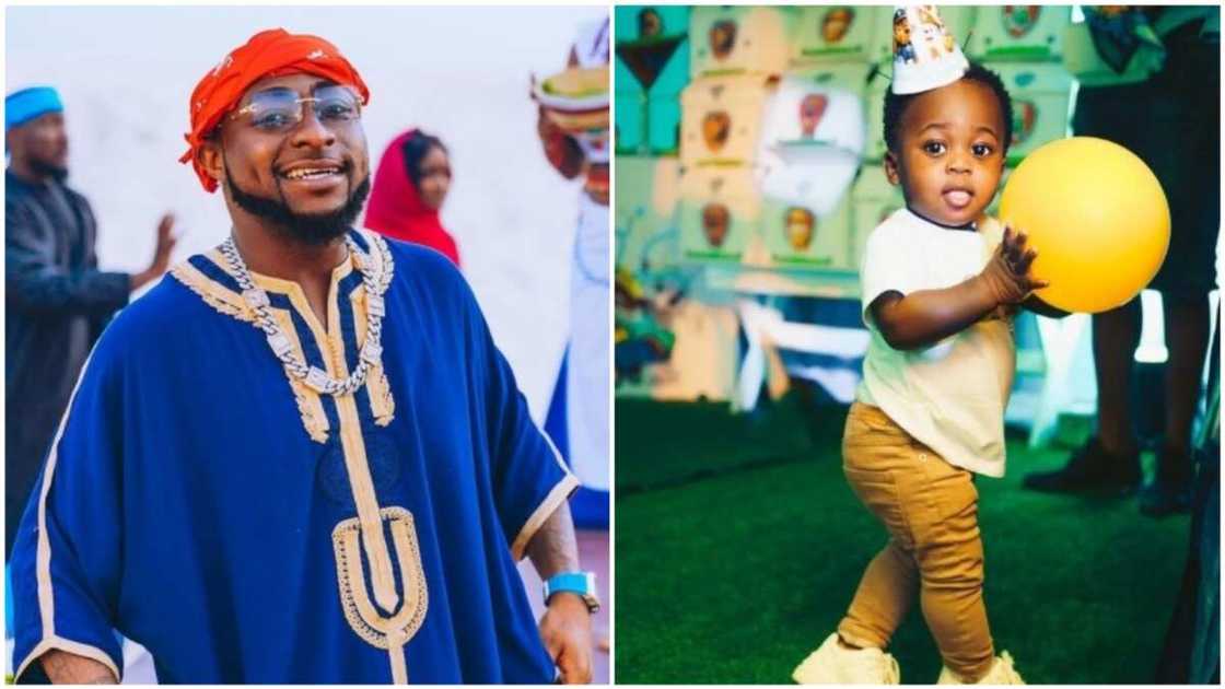 Davido shares beautiful photo of his son Ifeanyi