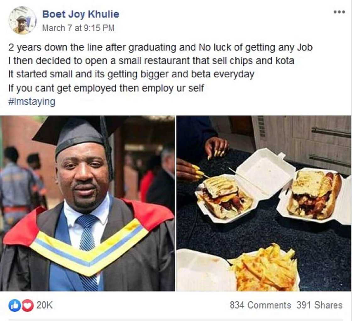 Graduate who struggled to land job starts own flourishing business Graduate who struggled to land job starts own flourishing business