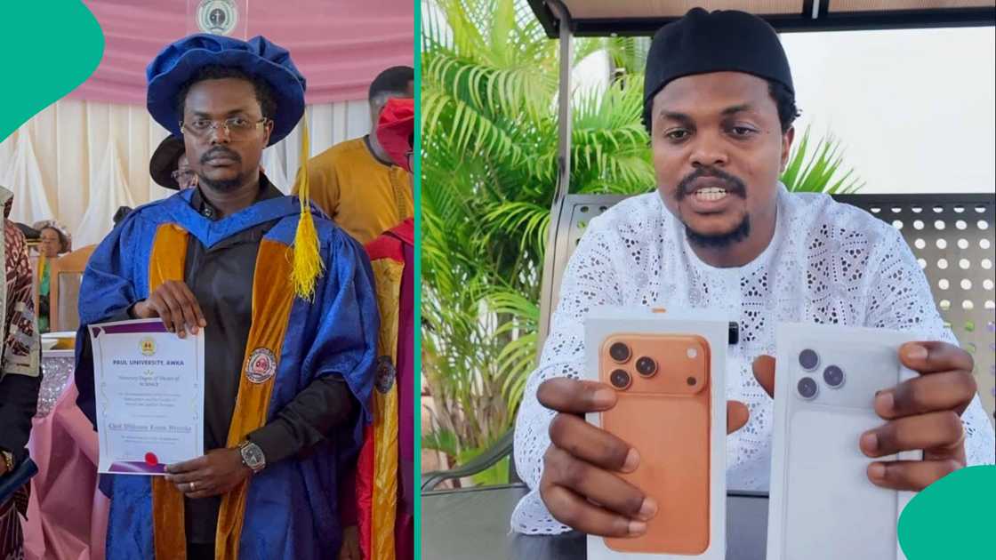 Businessman Blord bags honorary degree. Businessman Blord bags honorary degree.