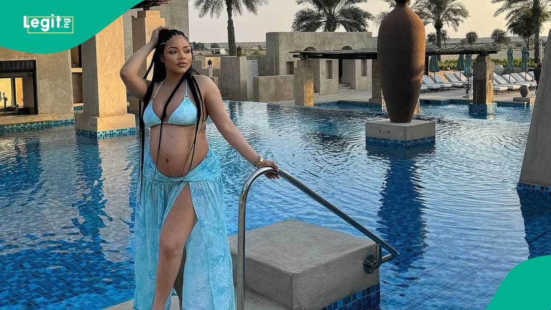 BBNaija's Nengi welcomes baby girl, shares babybump photos.