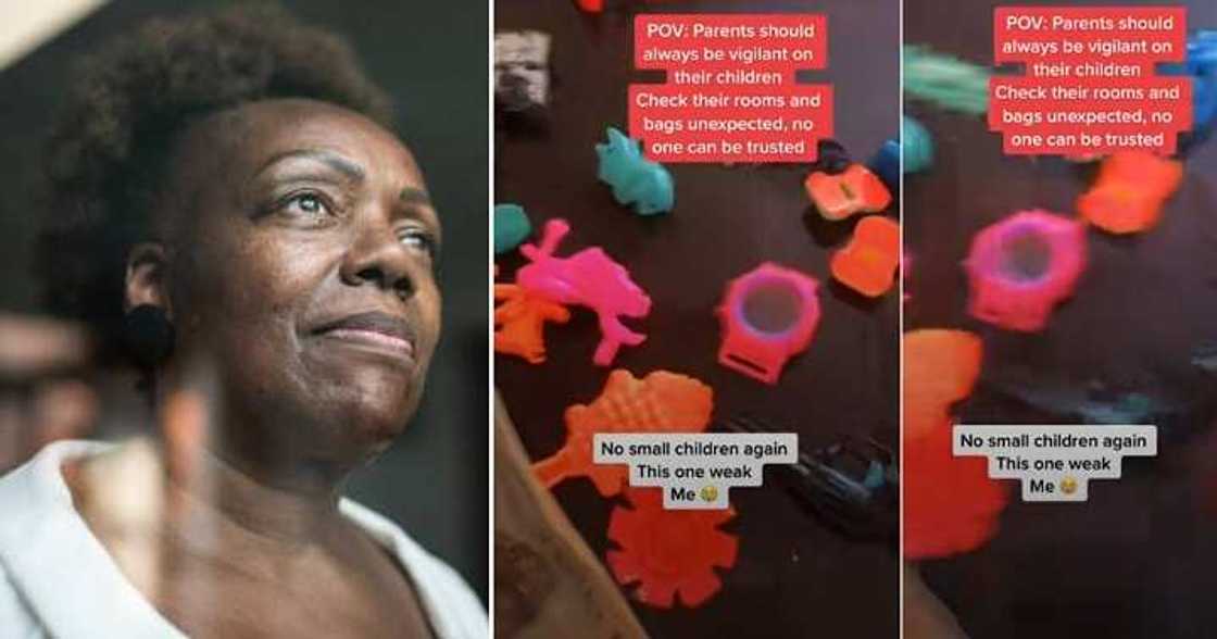 Mum finds stolen items, children's school bag Mum finds stolen items, children's school bag