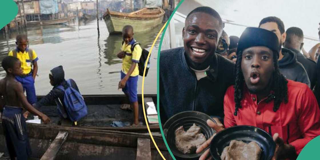 US streamer Kai Cenat visits Makoko