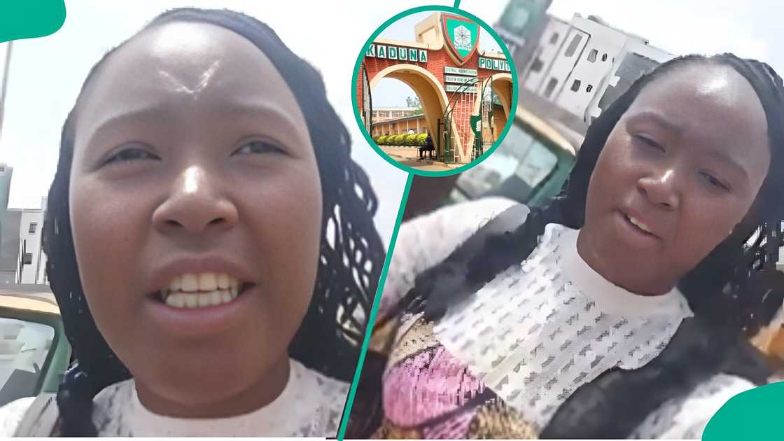Video captures female students protesting after security denies entry at Kaduna poly campus. Video captures female students protesting after security denies entry at Kaduna poly campus.