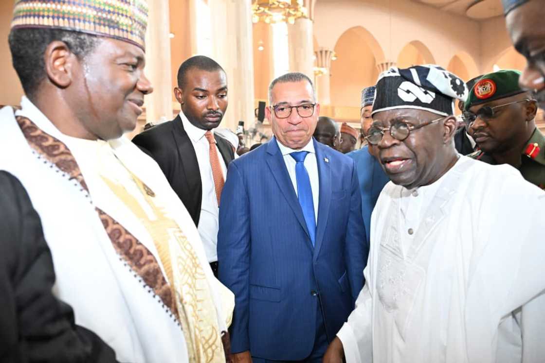 Tinubu attended Matawalle children's wedding in Abuja.