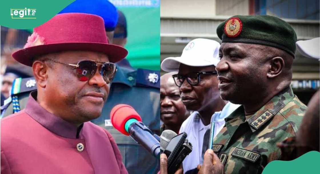 CDS Musa paid a courtesy visit to the minister of FCT, Nyesom Wike CDS Musa paid a courtesy visit to the minister of FCT, Nyesom Wike