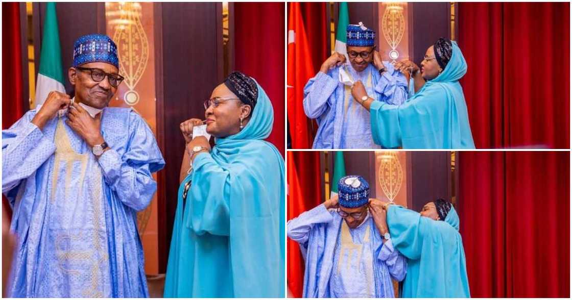 President Buhari and Aisha President Buhari and Aisha