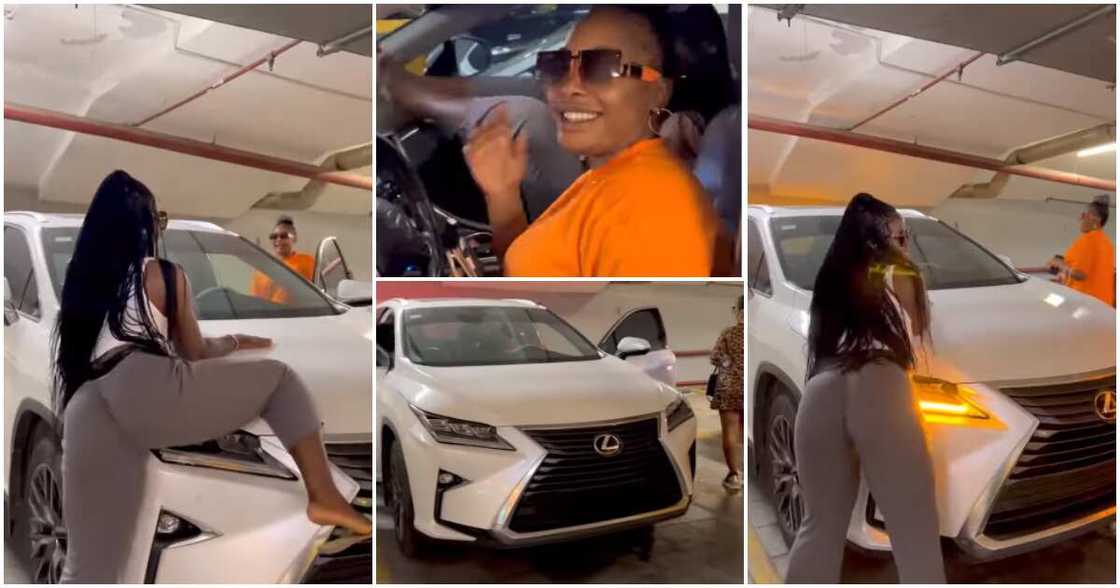 Actress Luchy Donalds, Nuella Njubigbo's jeep. Actress Luchy Donalds, Nuella Njubigbo's jeep.