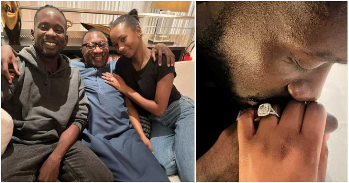 Otedola posts photo of Temi and Mr Eazi. Otedola posts photo of Temi and Mr Eazi.