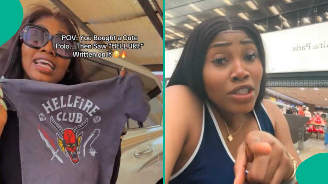 Lady turns new polo she bought to rag after seeing 2 words on it, cries out Lady turns new polo she bought to rag after seeing 2 words on it, cries out