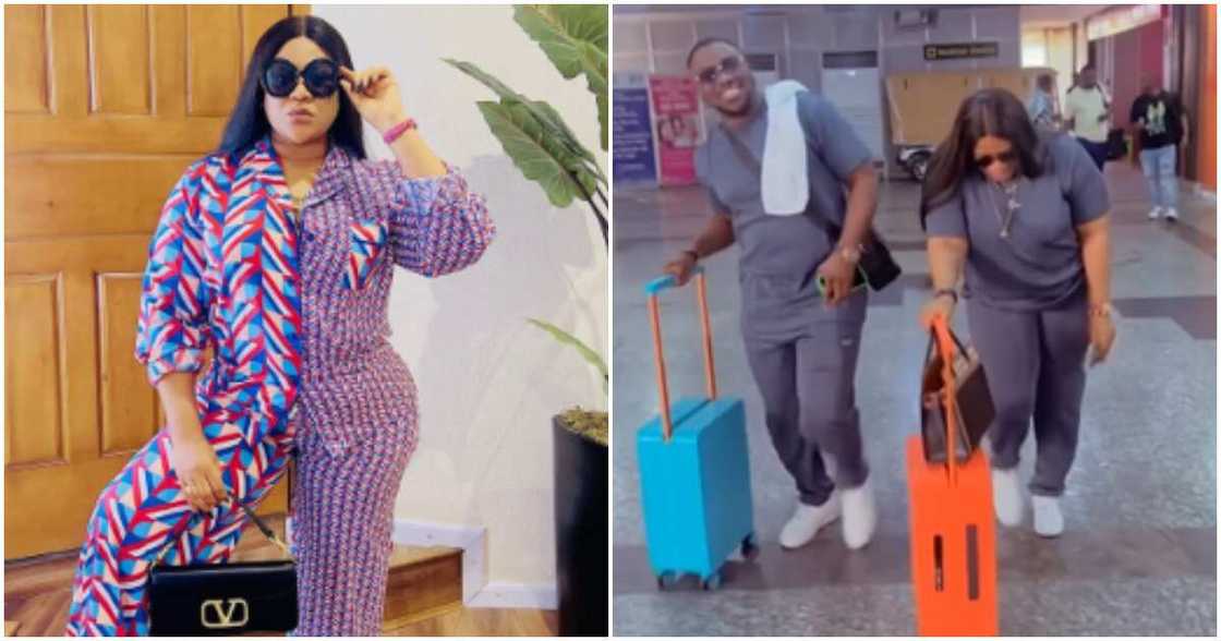 Actress Nkechi Blessing and her man Actress Nkechi Blessing and her man