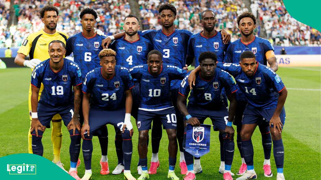 Cape Verde players pose for a team photo prior to the FIFA World Cup 2026 Group H match against Saudi Arabia. Photo by Grzegorz Wajda Cape Verde players pose for a team photo prior to the FIFA World Cup 2026 Group H match against Saudi Arabia. Photo by Grzegorz Wajda