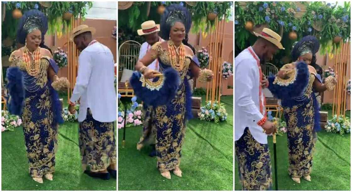 Nigerian bride and groom dances Buga by Kizz Daniel. Nigerian bride and groom dances Buga by Kizz Daniel.