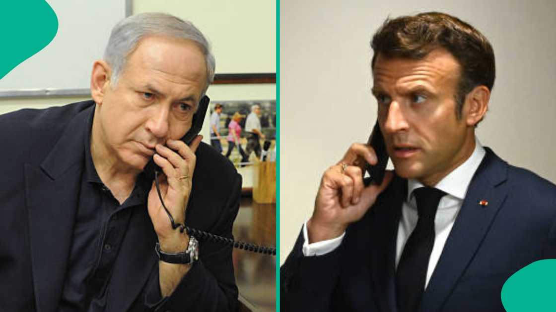 Emmanuel Macron da Benjamin Netanyahu