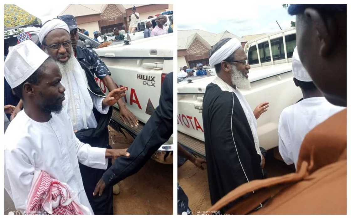 Sheikh Gumi ya je garin Fulani don wa'azi da raba musu littafan addini Sheikh Gumi ya je garin Fulani don wa'azi da raba musu littafan addini