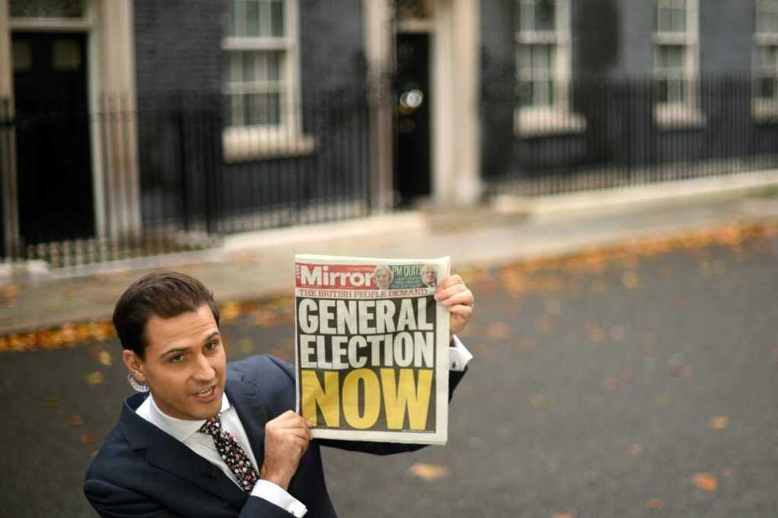 Some British media and opposition parties are demanding a general election Some British media and opposition parties are demanding a general election