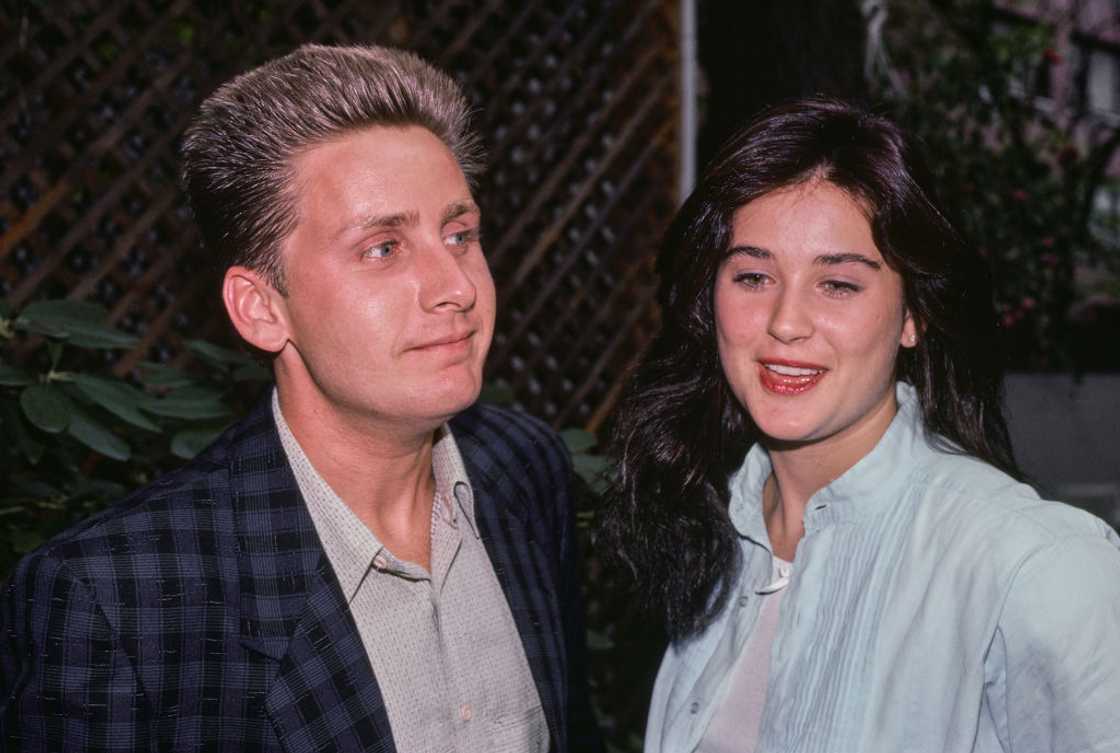 Emilio Estevez and Demi Moore in New York City.