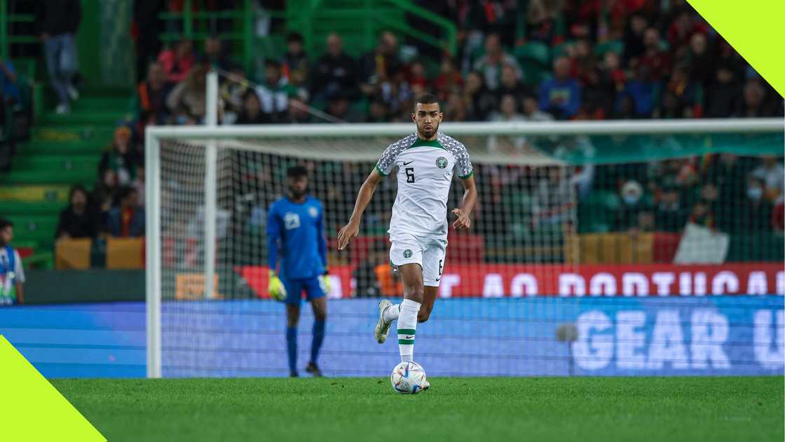 Kevin Akpoguma, Francis Uzoho, Super Eagles, Nigeria, Estadio Jose Alvalde, Lisbon, Portugal, November 17, 2022.