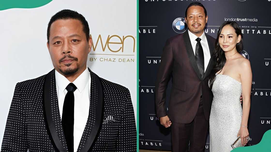 American actor Terrence Howard and with Miranda Pak American actor Terrence Howard and with Miranda Pak