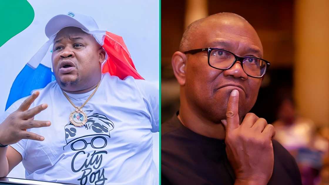 Cubana Chiefpriest reacts after Peter Obi moved from ADC to NDC ahead of 2027 elections.