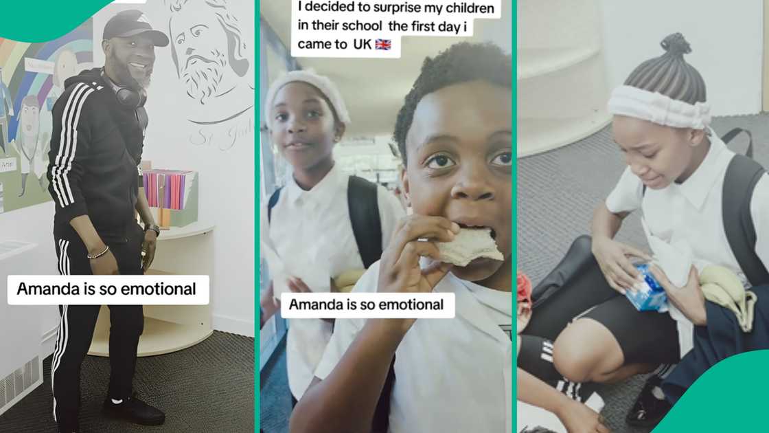 Nigerian man visits his children's school after arriving in UK, their reactions get people talking Nigerian man visits his children's school after arriving in UK, their reactions get people talking