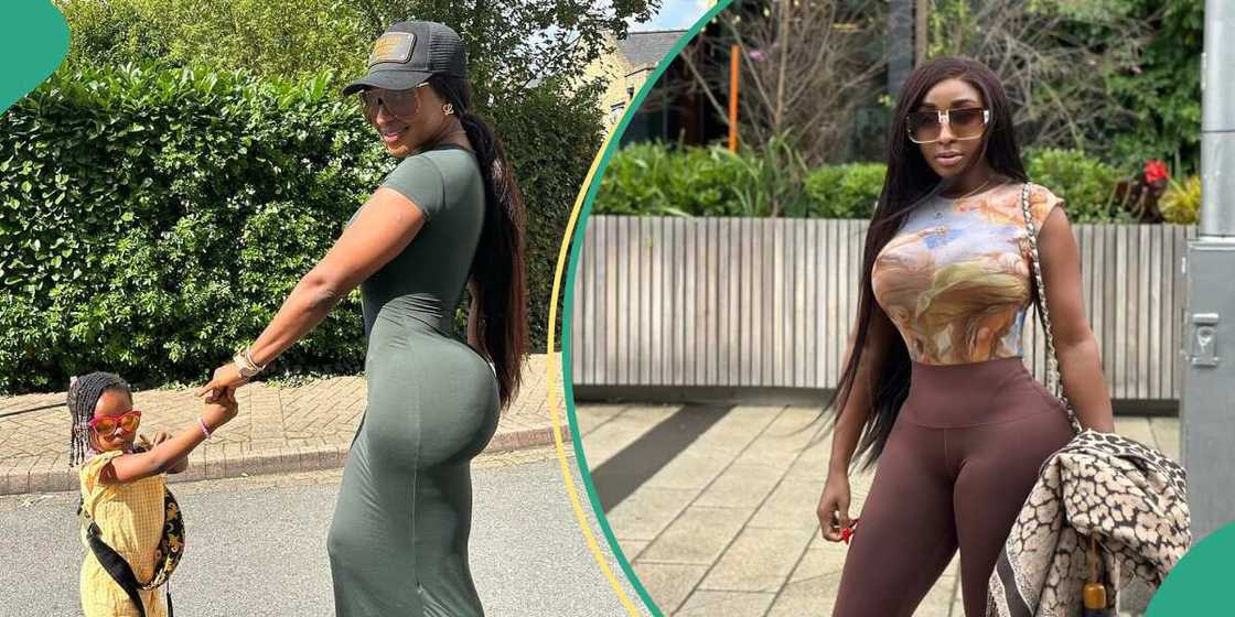 Ini Edo and her daughter Ini Edo and her daughter