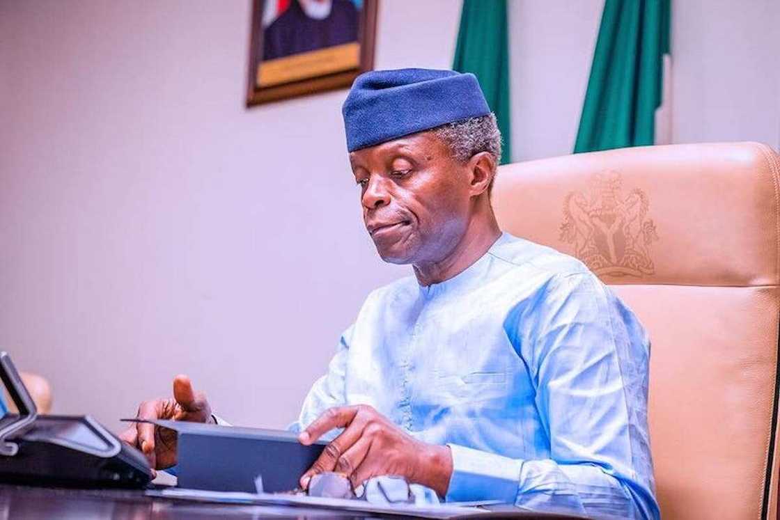 Osinbajo visits wife of murdered APC chairman in Nasarawa state