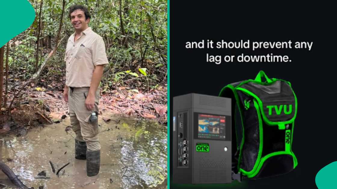 IShowSpeed's production team member opens up content of backpack he carried during his stream IShowSpeed's production team member opens up content of backpack he carried during his stream