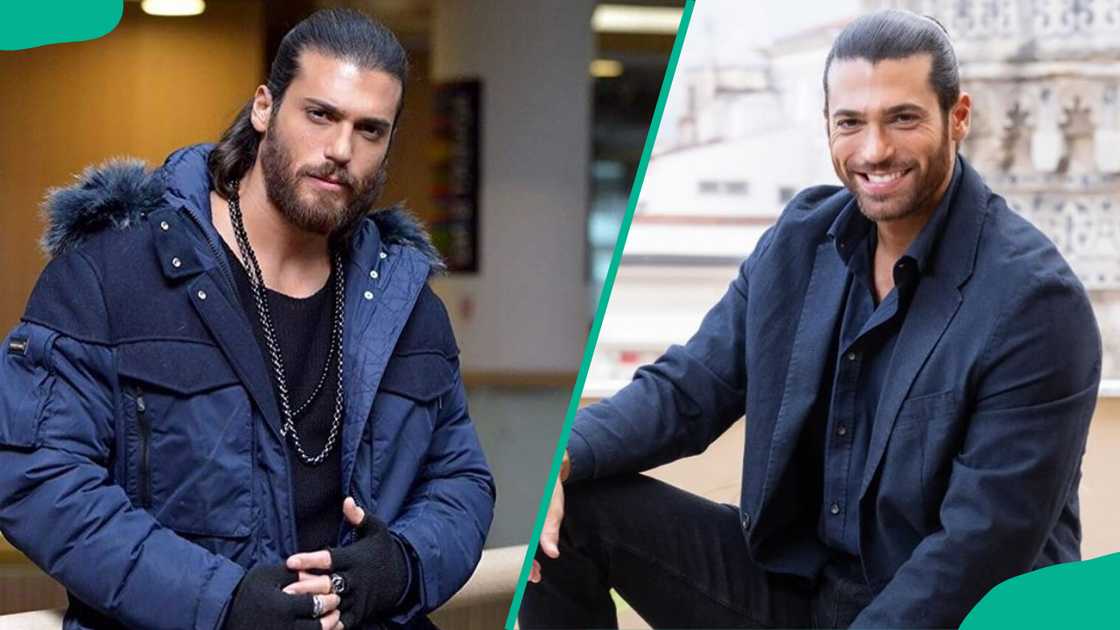 Can Yaman in blue outfits