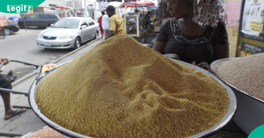 Dealers reduce garri prices in Nigerian markets, bringing relief to consumers struggling with rising food costs. Dealers reduce garri prices in Nigerian markets, bringing relief to consumers struggling with rising food costs.