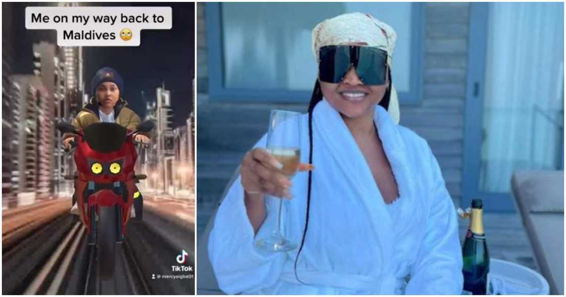 Mercy Aigbe to run back to Maldives over naira scarcity. Mercy Aigbe to run back to Maldives over naira scarcity.