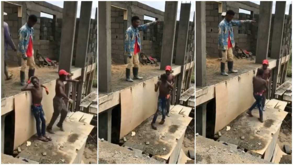 Bricklayers at construction site pause work, dance to Ko Por Ke on uncompleted building in viral video Bricklayers at construction site pause work, dance to Ko Por Ke on uncompleted building in viral video