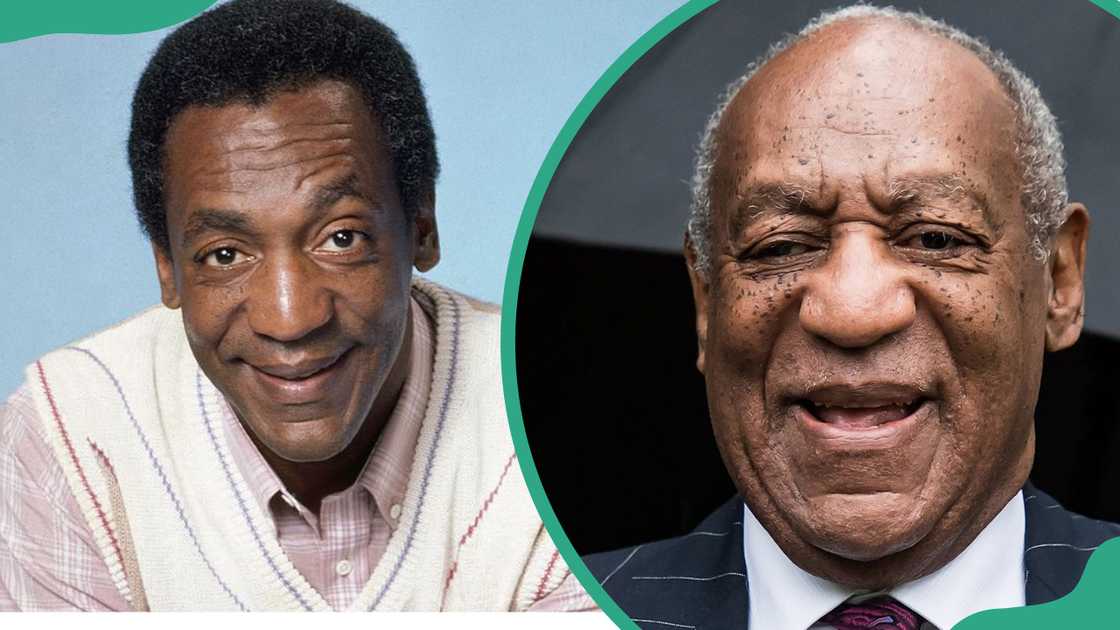 Bill Cosby then (L) and now (R)