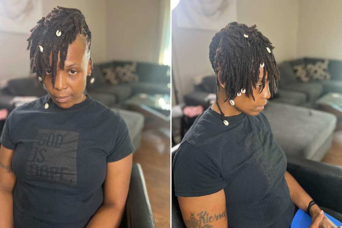styles for short locs styles for short locs