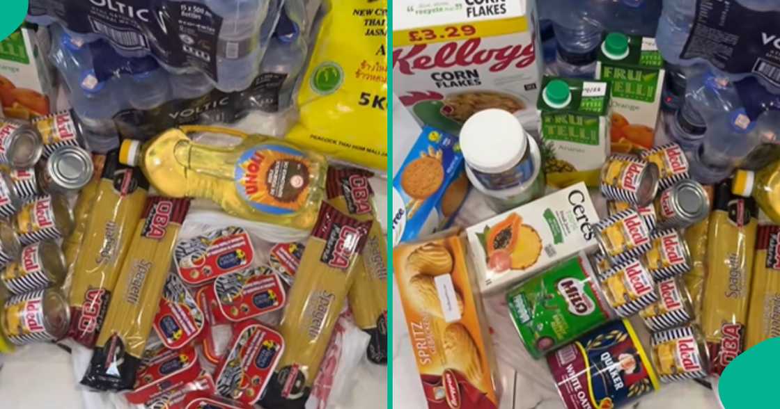 Nigerian lady shows off groceries she got from her man during talking stage as her video trends on TikTok. Nigerian lady shows off groceries she got from her man during talking stage as her video trends on TikTok.