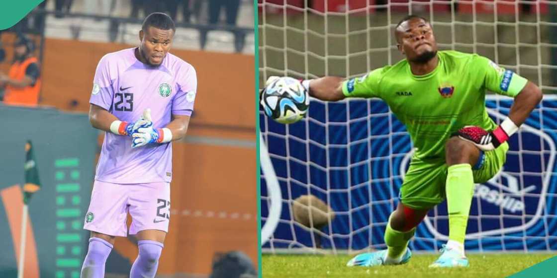 Super Eagles' goalkeeper Stanley Nwabali. Super Eagles' goalkeeper Stanley Nwabali.
