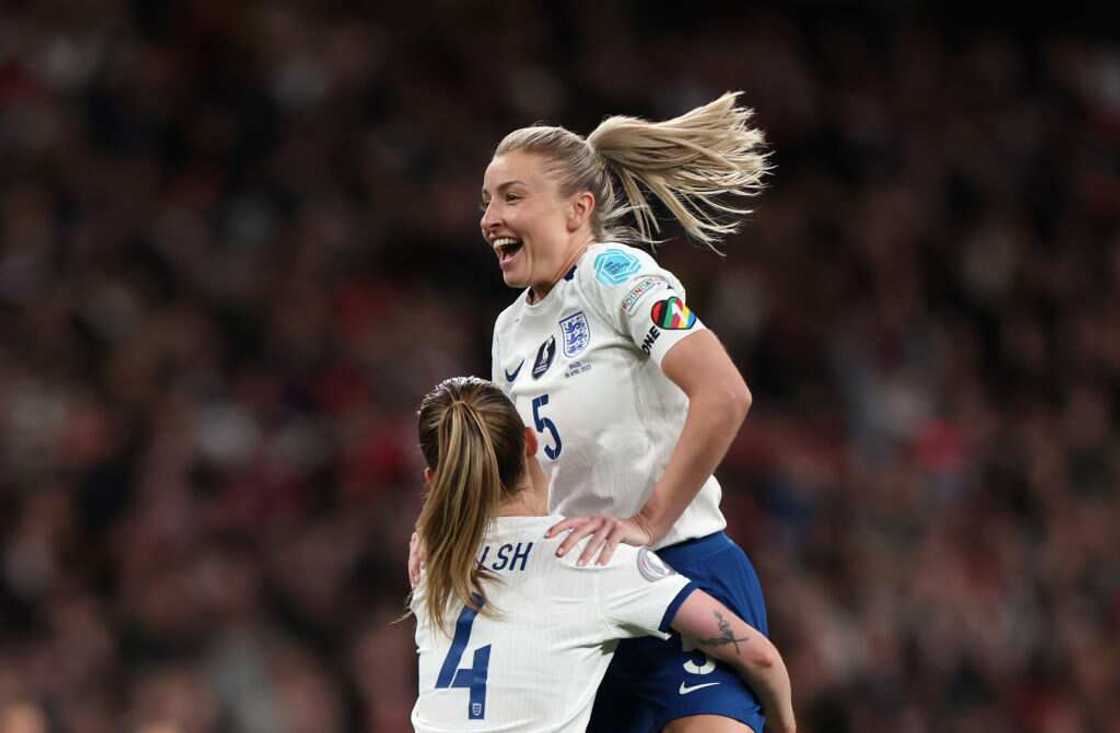 Leah Williamson and Keira Walsh Leah Williamson and Keira Walsh