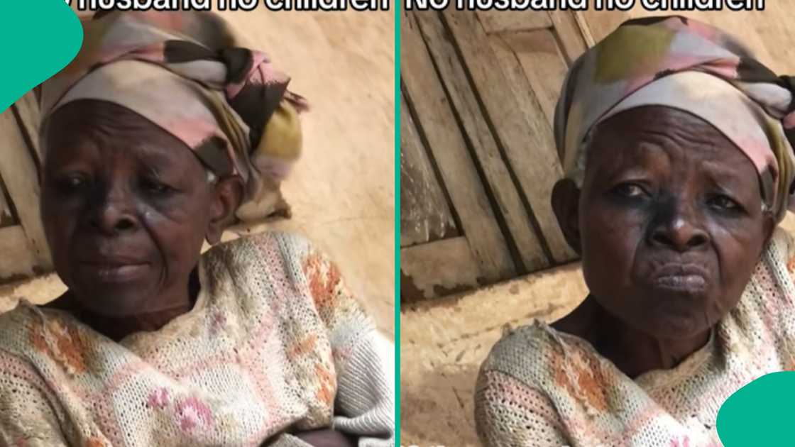 Old woman who is not married opens up, shares her story.