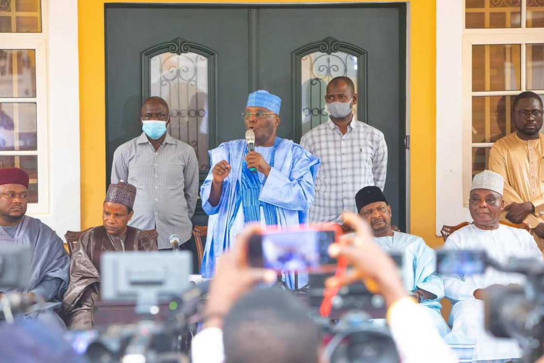 2023: Sambo, Babangida, Fintiri, others present at ICC as Atiku declares for president