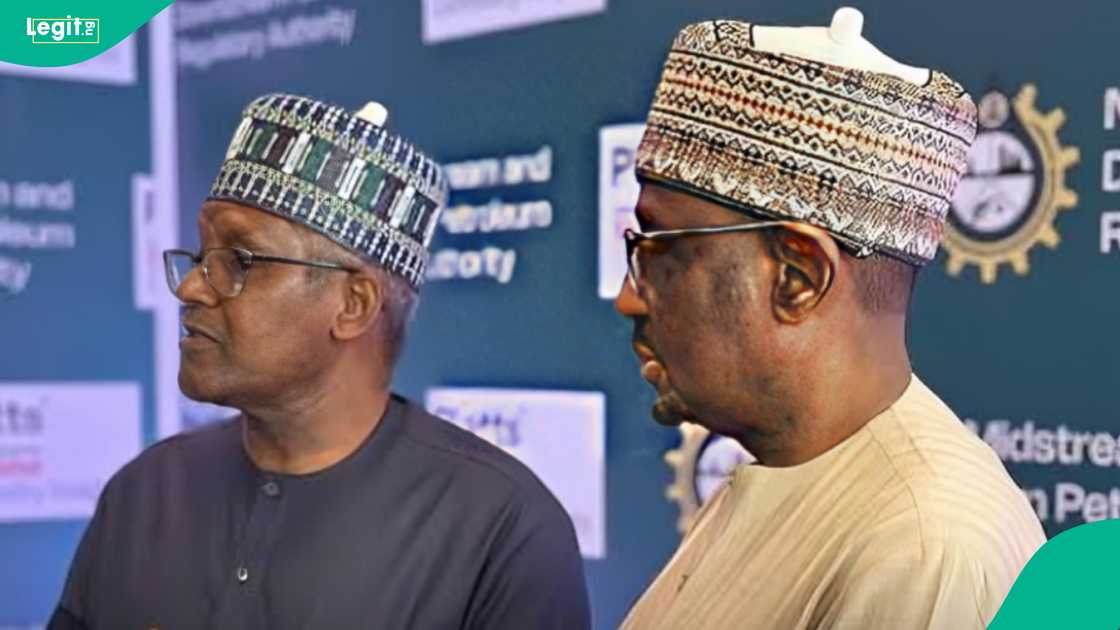 Aliko Dangote and Farouk Ahmed engage in a tense exchange at a Nigerian petroleum regulatory event. Aliko Dangote and Farouk Ahmed engage in a tense exchange at a Nigerian petroleum regulatory event.