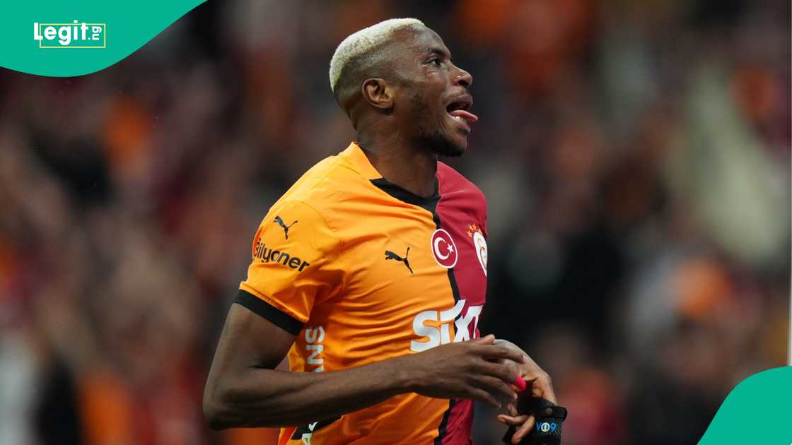 Victor Osimhen, Galatasaray, Istanbul Basaksehir, Rams Park, Istanbul, Turkiye, Super Lig. Victor Osimhen, Galatasaray, Istanbul Basaksehir, Rams Park, Istanbul, Turkiye, Super Lig.