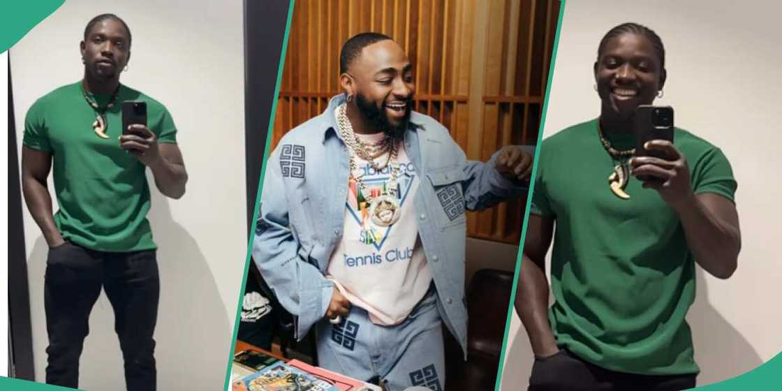 VeryDarkMan complains of his appearance as he meets Davido in Lagos. VeryDarkMan complains of his appearance as he meets Davido in Lagos.