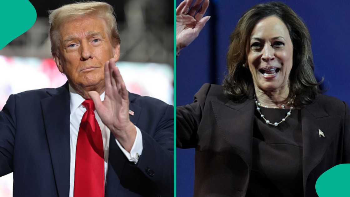 Trump and Harris