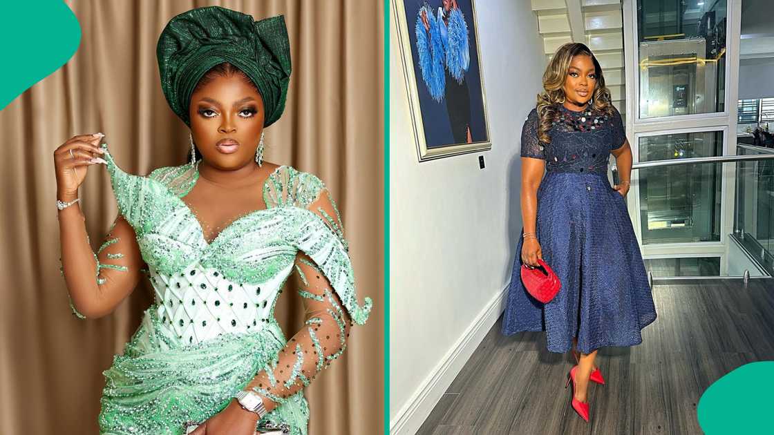 Fans cheer Funke Akindele over her movie promotions. Fans cheer Funke Akindele over her movie promotions.